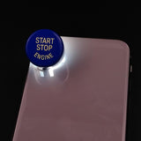 Max Car Engine Start Stop Button Cover For BMW F/G Chassis Series 25mm Blue