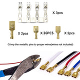 Max 6 Way Fuse Relay Holder with Terminals+4Pin 40A Relay+5pcs 5Pin 100A Relays