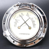 Max Marine Boat RV Round Vintage Humidity Temperature Meter Gauge Silver