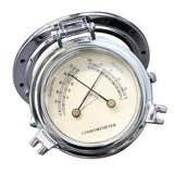 Max Marine Boat RV Round Vintage Humidity Temperature Meter Gauge Silver