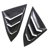Max Maxb Pair Car Rear Window Blinds Side Tuyere Louver Cover for Honda Civic Black 2