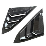 Max Maxb Pair Car Rear Window Blinds Side Tuyere Louver Cover for Honda Civic Black 2