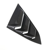 Max Maxb Pair Car Rear Window Blinds Side Tuyere Louver Cover for Honda Civic Black 2