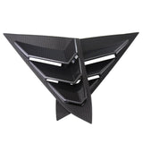 Max Maxb Pair Car Rear Window Blinds Side Tuyere Louver Cover for Honda Civic Black 2