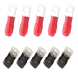 Max Maxb 10x Copper Tube Terminals Battery Welding Cable Lug Ring Crimp w/ Caps 35mm²