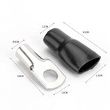 Max Maxb 10x Copper Tube Terminals Battery Welding Cable Lug Ring Crimp w/ Caps 35mm²