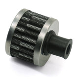 Max Maxb 12mm Mushroom Head Air Intake Filter Cleaner Universal For Automobile Black