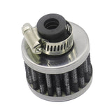 Max Maxb 12mm Mushroom Head Air Intake Filter Cleaner Universal For Automobile Black
