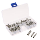 Max Maxb 200 Pieces 22-10AWG 16-14AWG 12-10AWG Copper Tube Butt Connector Terminals