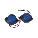 Max 2 Pieces Car Pickup Trailer Side Marker Clearance 6 LED Signal Lights Blue