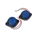 Max 2 Pieces Car Pickup Trailer Side Marker Clearance 6 LED Signal Lights Blue