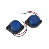 Max 2 Pieces Car Pickup Trailer Side Marker Clearance 6 LED Signal Lights Blue