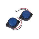 Max 2 Pieces Car Pickup Trailer Side Marker Clearance 6 LED Signal Lights Blue