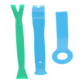 Max Maxb 16Pcs Car Removal Open Tools Door Clip Audio Panel Trim Dash Kit Green