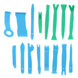 Max Maxb 16Pcs Car Removal Open Tools Door Clip Audio Panel Trim Dash Kit Green
