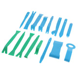 Max Maxb 16Pcs Car Removal Open Tools Door Clip Audio Panel Trim Dash Kit Green
