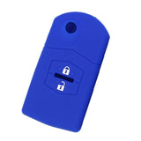 Max Maxb Car 2 Buttons Remote Silicone Key Cover Case Shell For Mazda M3 M6 Blue