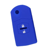 Max Maxb Car 2 Buttons Remote Silicone Key Cover Case Shell For Mazda M3 M6 Blue