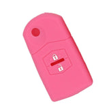 Max Maxb Car 2 Buttons Remote Silicone Key Cover Case Shell For Mazda M3 M6 Pink