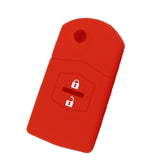 Max Maxb Car 2 Buttons Remote Silicone Key Cover Case Shell For Mazda M3 M6 Red