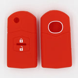 Max Maxb Car 2 Buttons Remote Silicone Key Cover Case Shell For Mazda M3 M6 Red