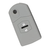 Max Maxb Car 2 Buttons Remote Silicone Key Cover Case Shell For Mazda M3 M6 Gray