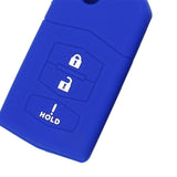 Max Maxb Car 3 Buttons Remote Silicone Key Cover Case Shell For Mazda M2 M6 Blue