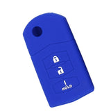 Max Maxb Car 3 Buttons Remote Silicone Key Cover Case Shell For Mazda M2 M6 Blue