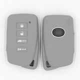 Max Maxb Car 4 Buttons Smart Remote Silicone Key Cover Case Shell For Lexus Gray