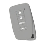Max Maxb Car 4 Buttons Smart Remote Silicone Key Cover Case Shell For Lexus Gray
