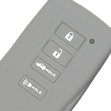 Max Maxb Car 4 Buttons Smart Remote Silicone Key Cover Case Shell For Lexus Gray