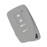 Max Maxb Car 4 Buttons Smart Remote Silicone Key Cover Case Shell For Lexus Gray