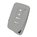 Max Maxb Car 4 Buttons Smart Remote Silicone Key Cover Case Shell For Lexus Gray