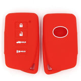 Max Maxb Car 4 Buttons Smart Remote Silicone Key Cover Case Shell For Lexus Red