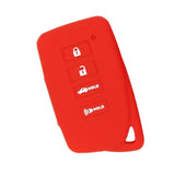 Max Maxb Car 4 Buttons Smart Remote Silicone Key Cover Case Shell For Lexus Red