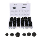 Max Maxb 305 Pieces 6 Kinds Snap-In Blanking Plug Body Hole Bungs Stopper Kits