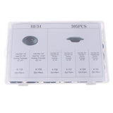 Max Maxb 305 Pieces 6 Kinds Snap-In Blanking Plug Body Hole Bungs Stopper Kits