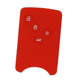 Max Maxb Car Smart Key Fob 4 Buttons Silicone Protector Cover Case For Renault Red