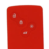 Max Maxb Car Smart Key Fob 4 Buttons Silicone Protector Cover Case For Renault Red