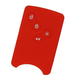Max Maxb Car Smart Key Fob 4 Buttons Silicone Protector Cover Case For Renault Red