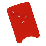 Max Maxb Car Smart Key Fob 4 Buttons Silicone Protector Cover Case For Renault Red