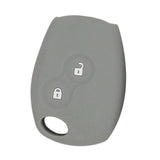 Max Maxb Car Smart Key Fob 2 Buttons Silicone Protector Cover Case For Renault Gray