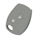 Max Maxb Car Smart Key Fob 2 Buttons Silicone Protector Cover Case For Renault Gray