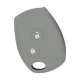 Max Maxb Car Smart Key Fob 2 Buttons Silicone Protector Cover Case For Renault Gray