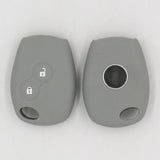 Max Maxb Car Smart Key Fob 2 Buttons Silicone Protector Cover Case For Renault Gray