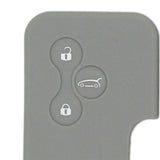 Max Maxb Car Smart Key Fob 3 Button Silicone Protector Cover Case For Renault Gray