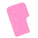 Maxbell Car Smart Key Fob 3 Button Silicone Protector Cover Case For Renault Pink
