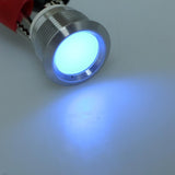 Max Car Motorcycle DC12V 19mm Dash Panel Indicator Light with Wrie Leads Blue - Aladdin Shoppers