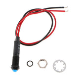 Max Maxb Car Motorcycle Truck DC24V 8mm Dash Panel Indicator Light with Wries Blue