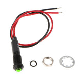 Max Maxb Car Motorcycle Truck DC24V 8mm Dash Panel Indicator Light with Wries Green